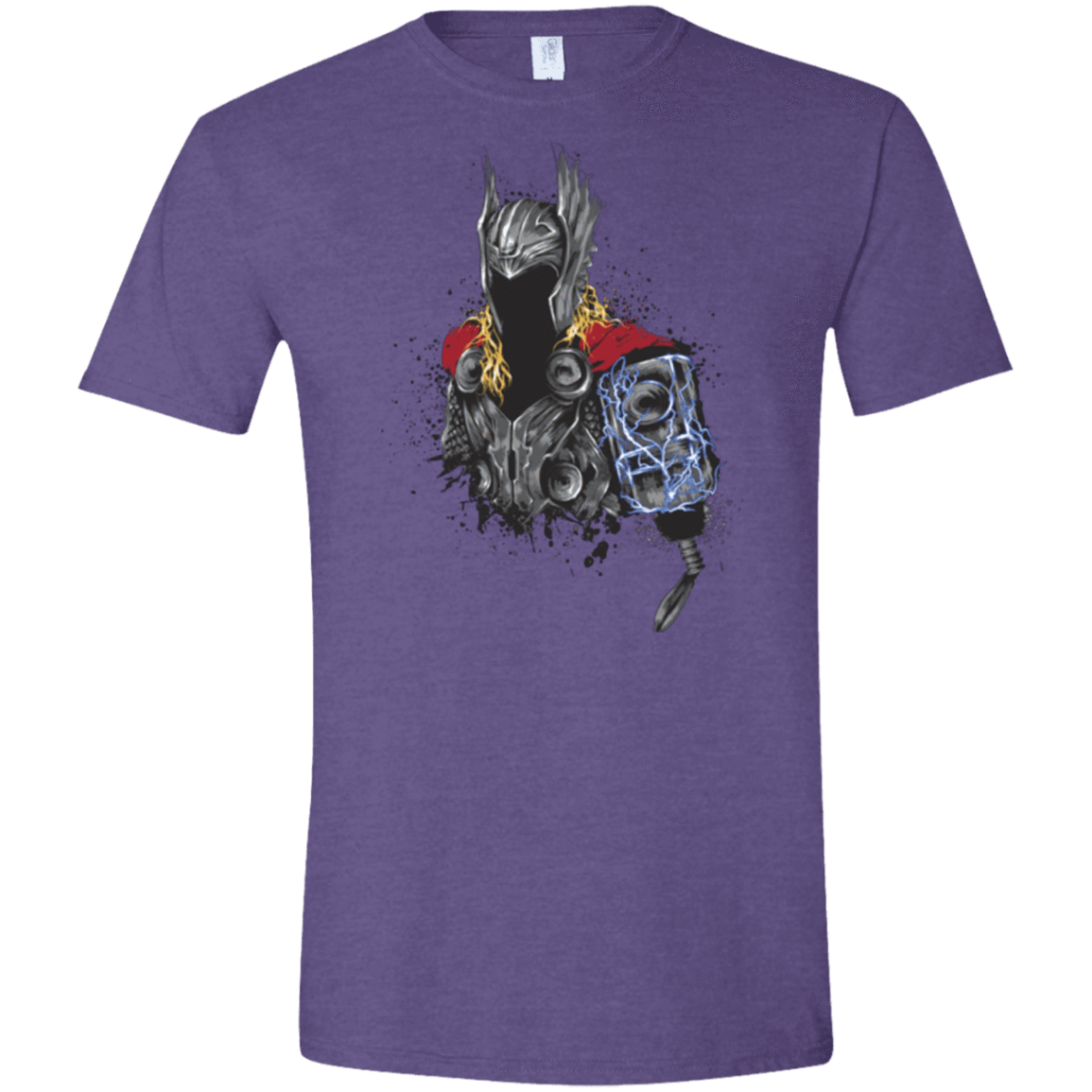 T-Shirts Heather Purple / S The Power of Thunder Men's Semi-Fitted Softstyle