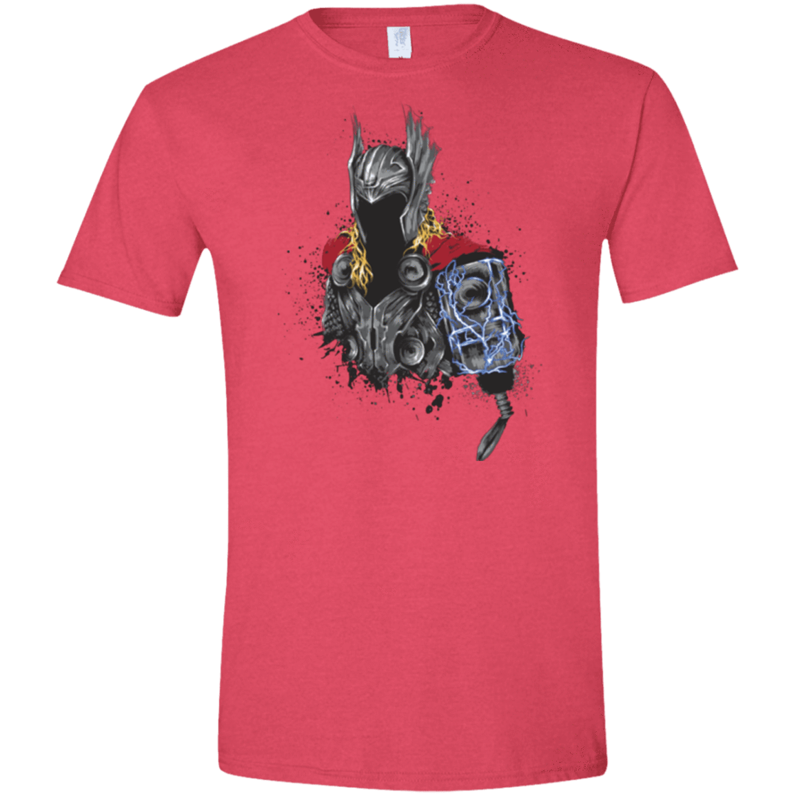 T-Shirts Heather Red / S The Power of Thunder Men's Semi-Fitted Softstyle