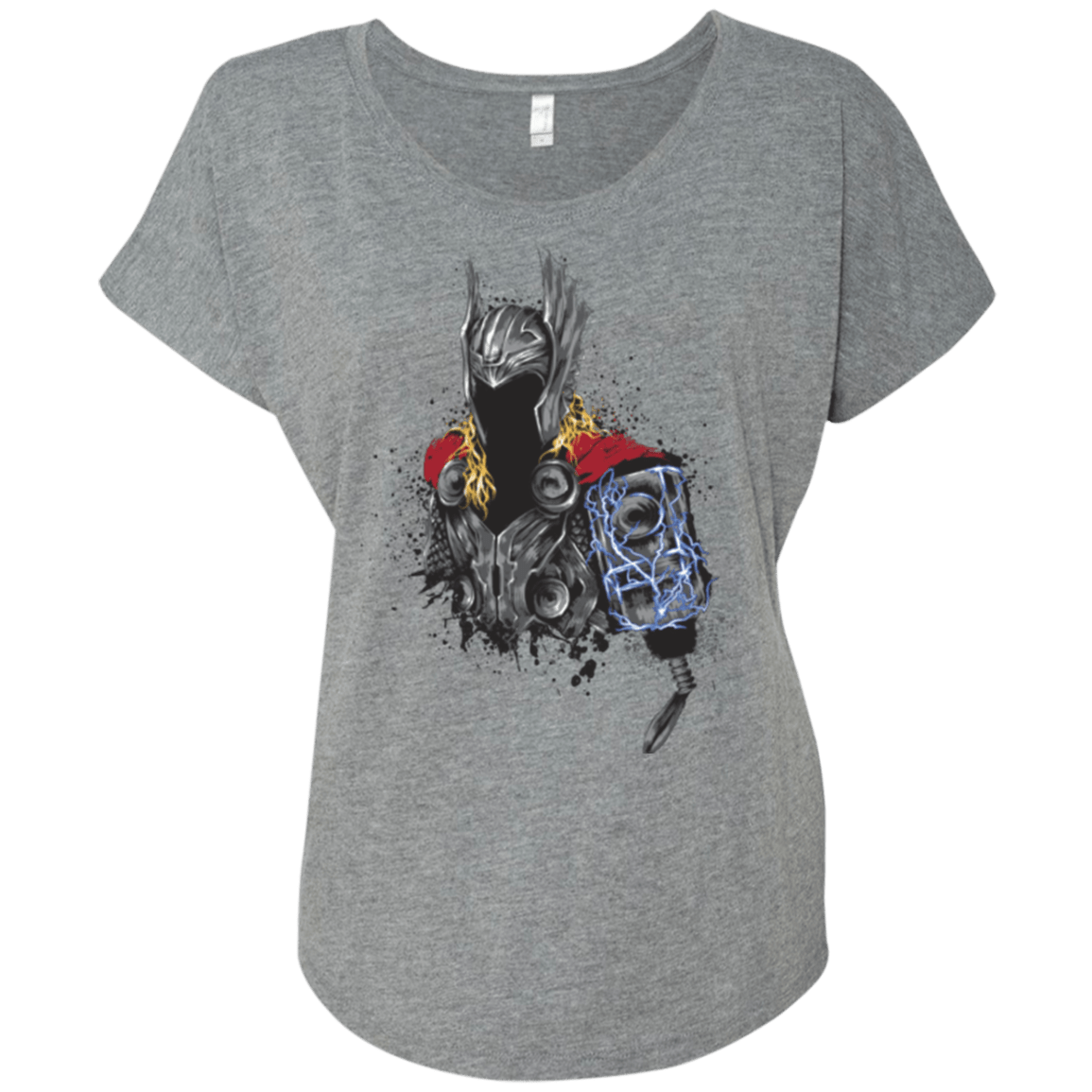 T-Shirts Premium Heather / X-Small The Power of Thunder Triblend Dolman Sleeve