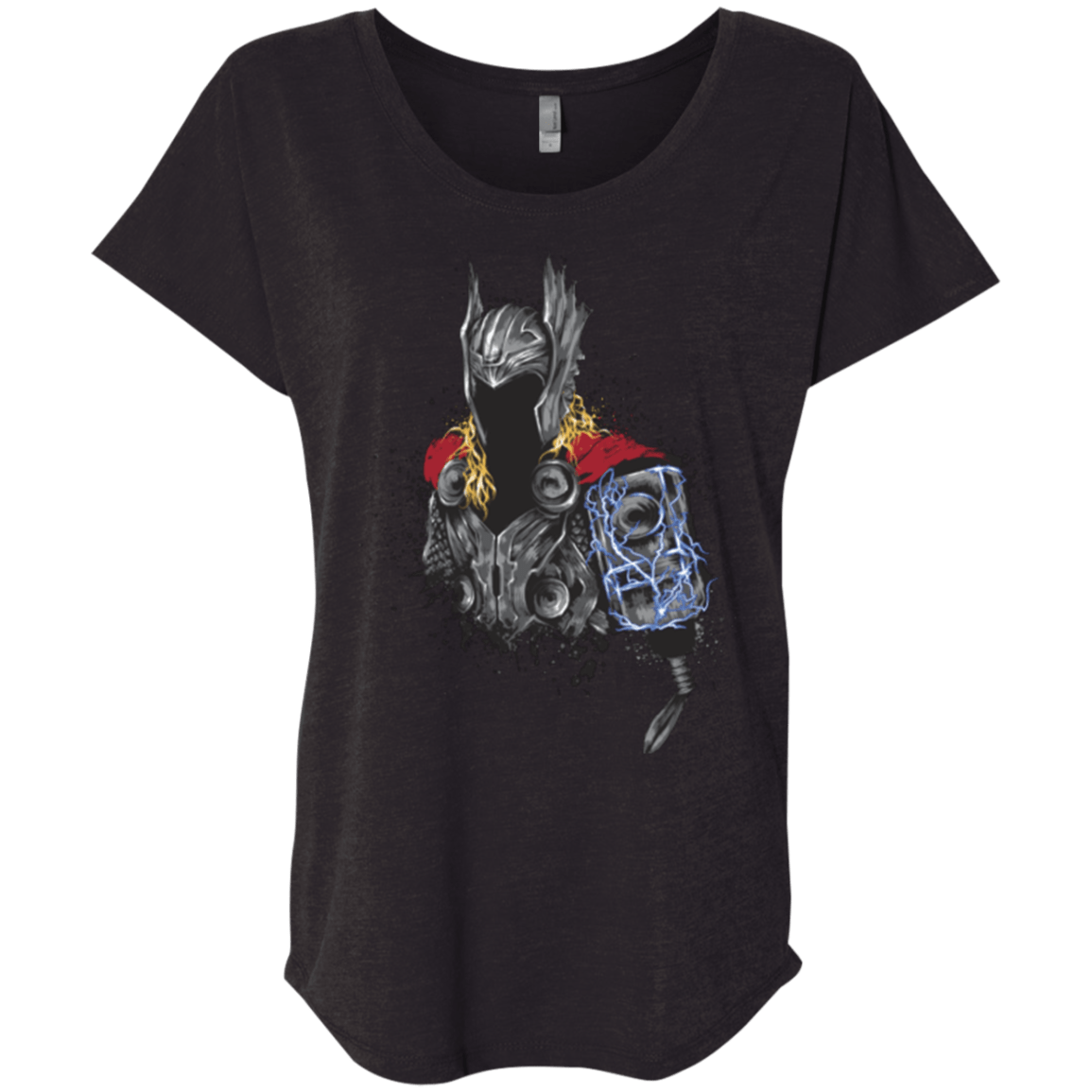 T-Shirts Vintage Black / X-Small The Power of Thunder Triblend Dolman Sleeve