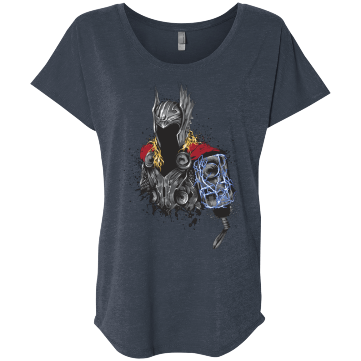 T-Shirts Vintage Navy / X-Small The Power of Thunder Triblend Dolman Sleeve