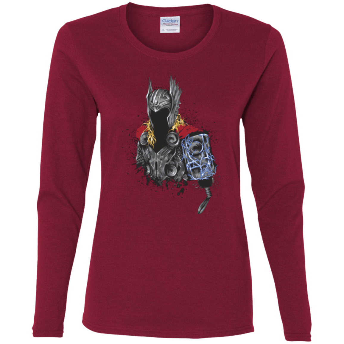 T-Shirts Cardinal / S The Power of Thunder Women's Long Sleeve T-Shirt