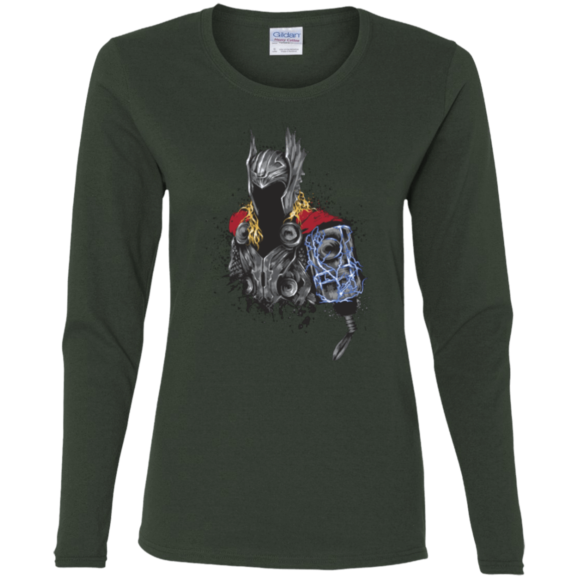 T-Shirts Forest / S The Power of Thunder Women's Long Sleeve T-Shirt