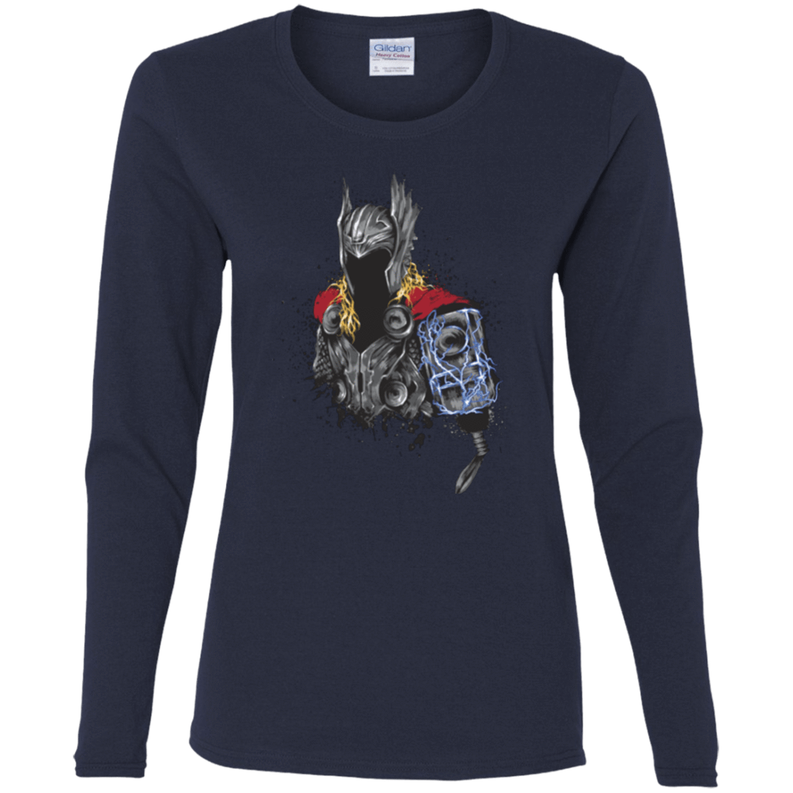 T-Shirts Navy / S The Power of Thunder Women's Long Sleeve T-Shirt