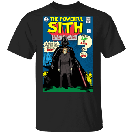 T-Shirts Black / S The Powerful Sith Comic T-Shirt