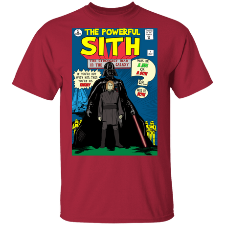 T-Shirts Cardinal / S The Powerful Sith Comic T-Shirt