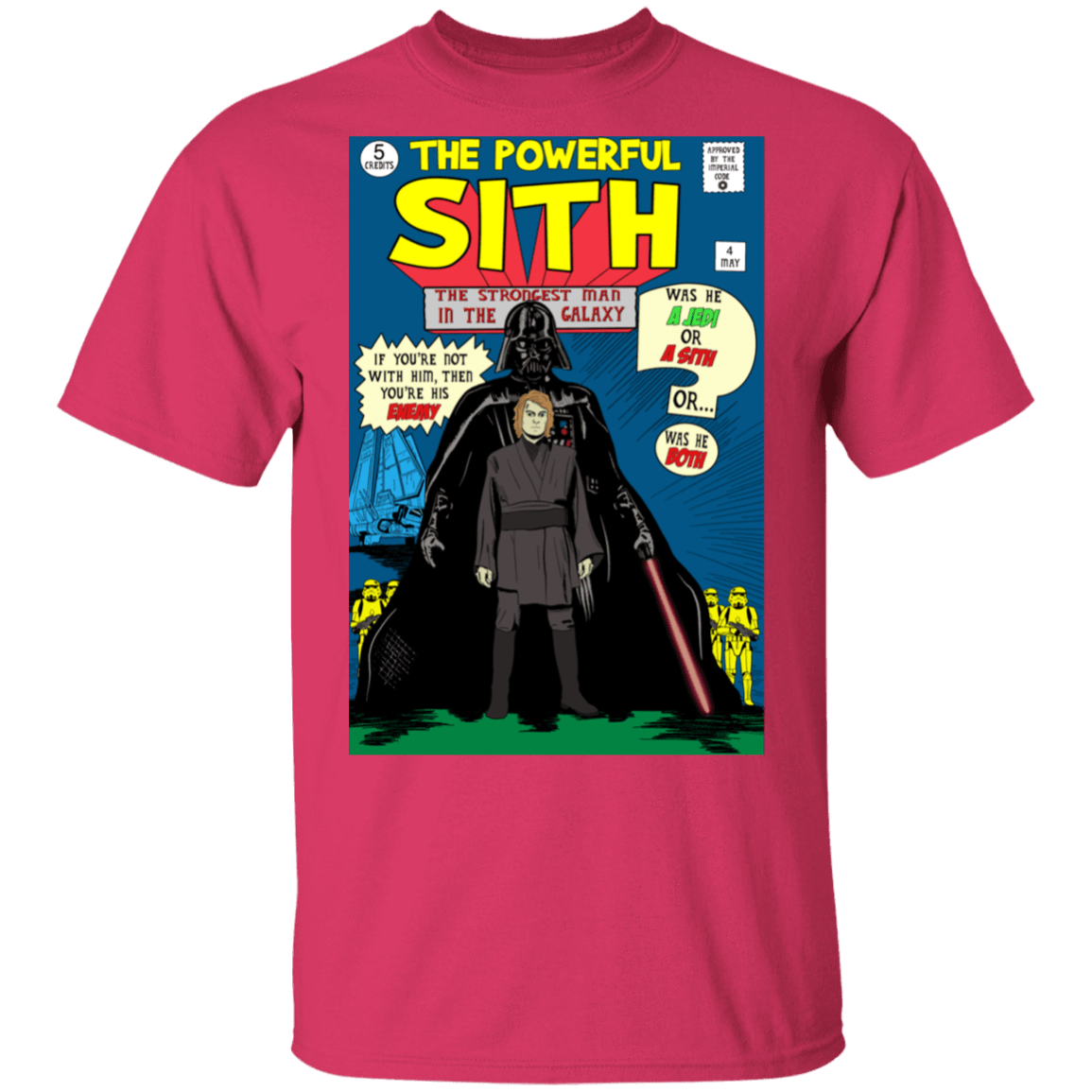 T-Shirts Heliconia / S The Powerful Sith Comic T-Shirt
