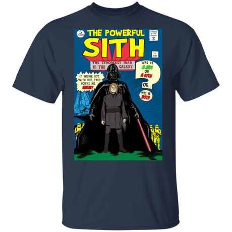 T-Shirts Navy / S The Powerful Sith Comic T-Shirt