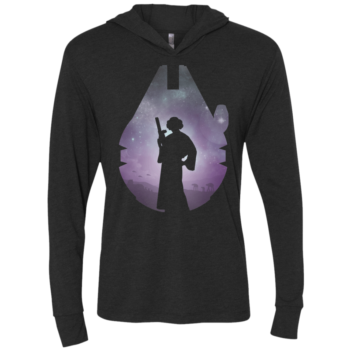 The Princess Triblend Long Sleeve Hoodie Tee