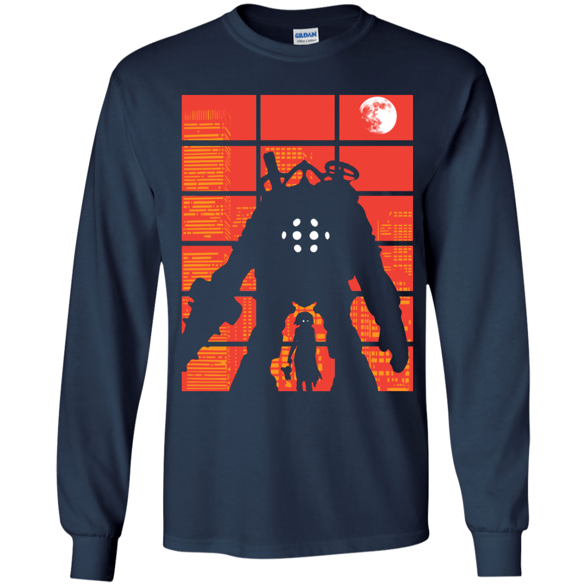T-Shirts Navy / YS The Protector Youth Long Sleeve T-Shirt