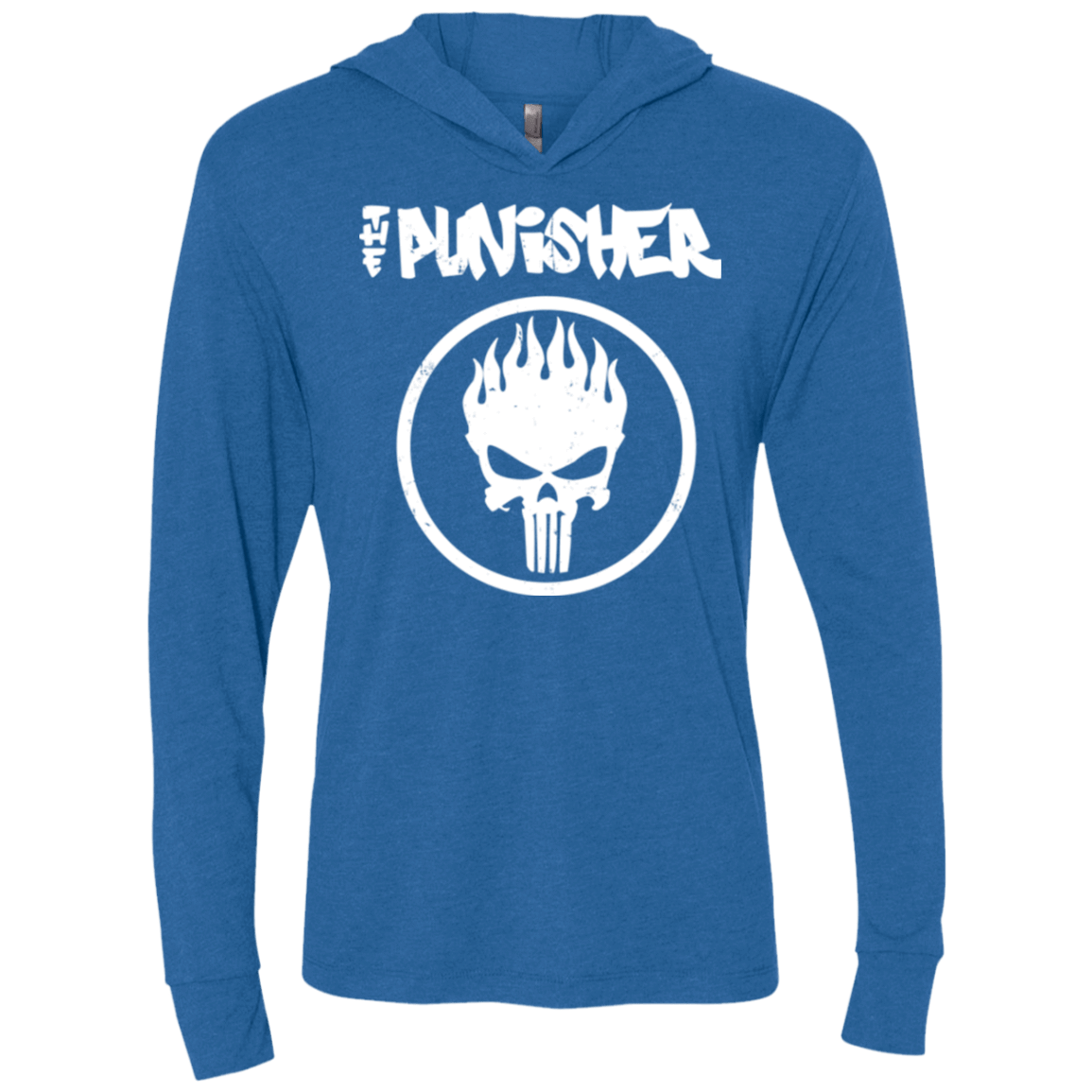 T-Shirts Vintage Royal / X-Small The Punisher Triblend Long Sleeve Hoodie Tee