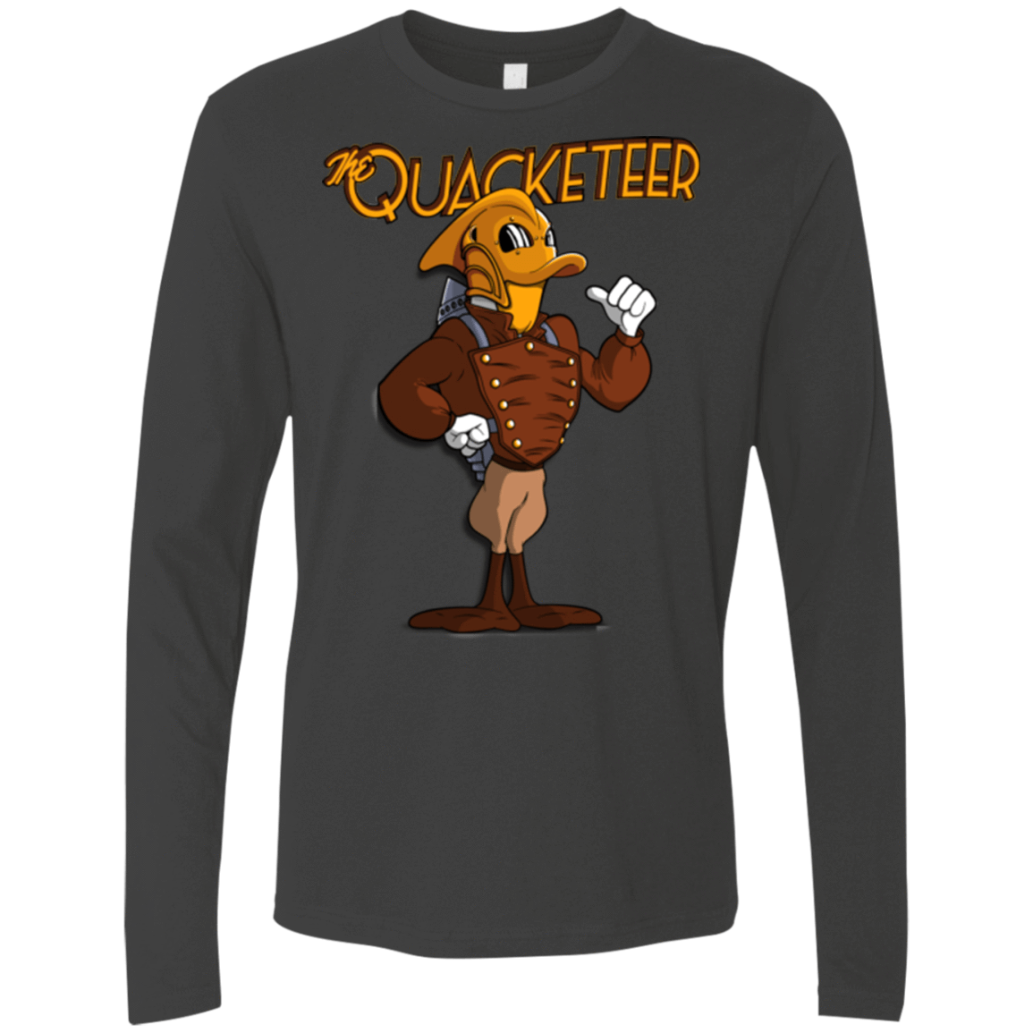 T-Shirts Heavy Metal / Small The Quacketeer Men's Premium Long Sleeve