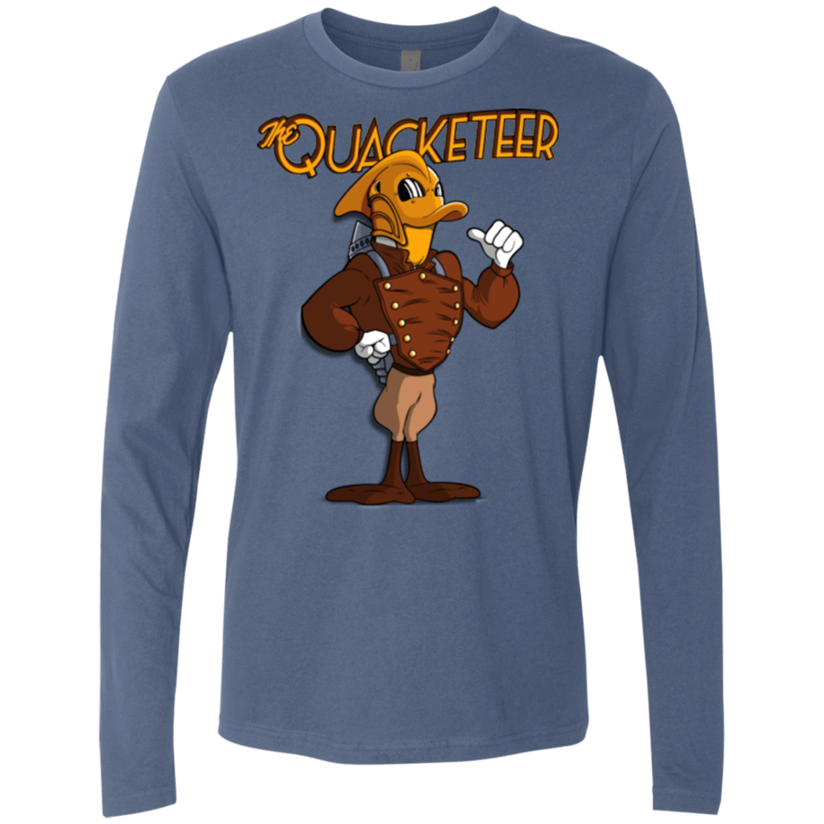 T-Shirts Indigo / Small The Quacketeer Men's Premium Long Sleeve