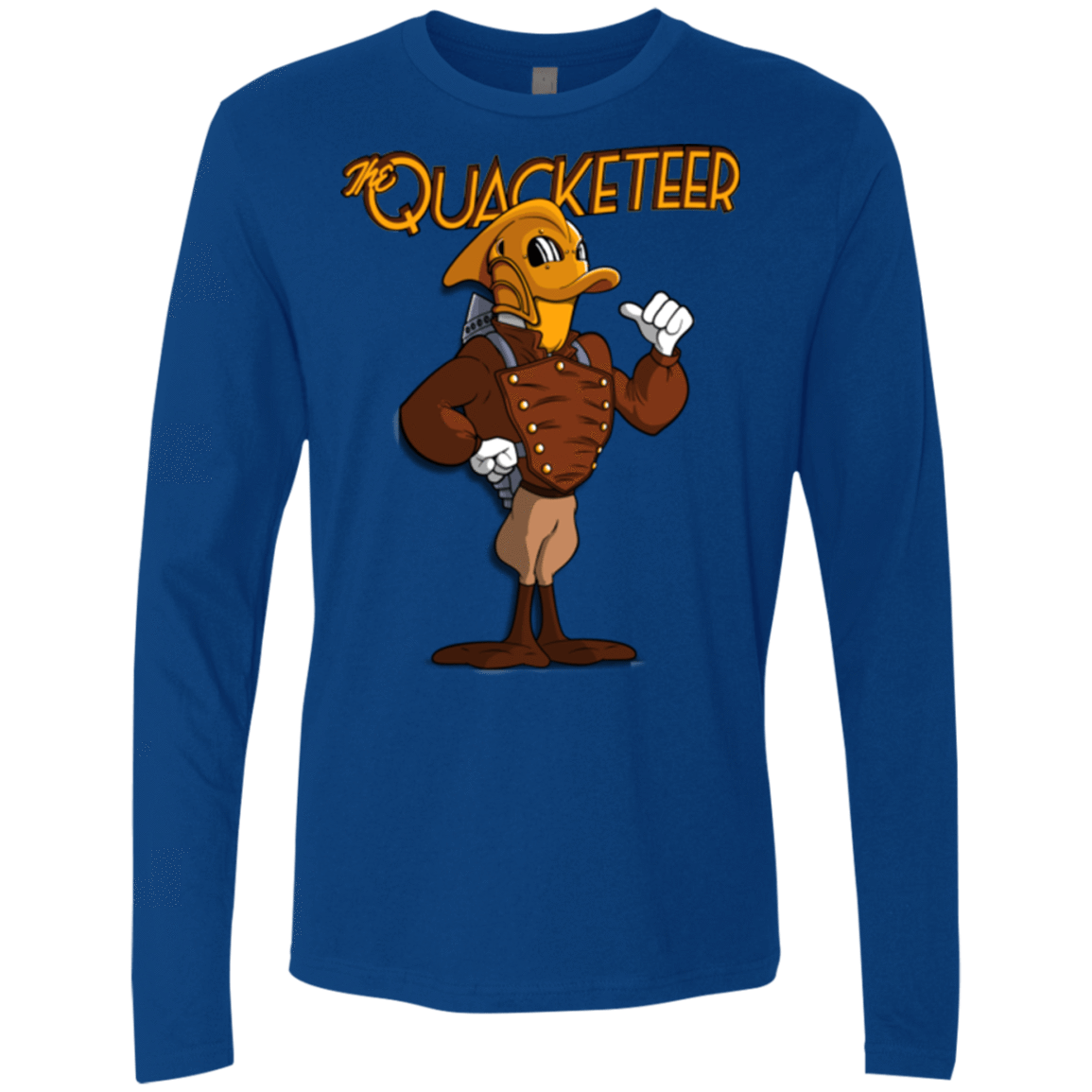 T-Shirts Royal / Small The Quacketeer Men's Premium Long Sleeve