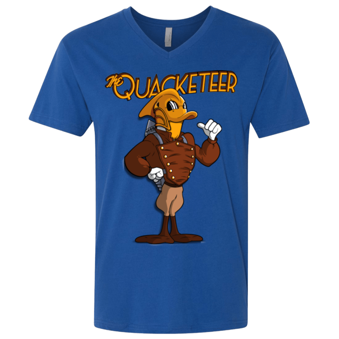 T-Shirts Royal / X-Small The Quacketeer Men's Premium V-Neck