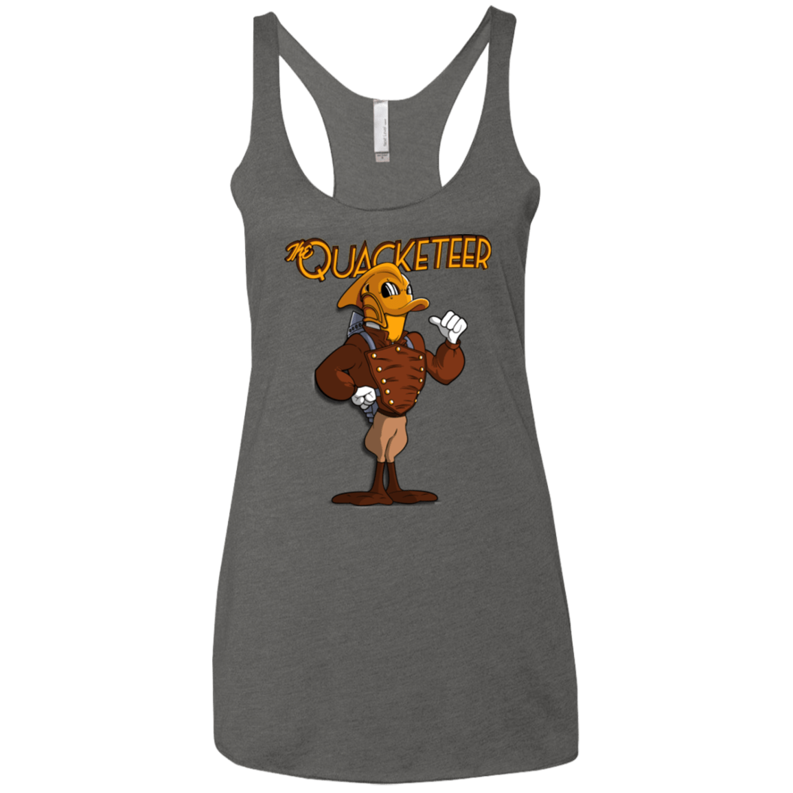 T-Shirts Premium Heather / X-Small The Quacketeer Women's Triblend Racerback Tank
