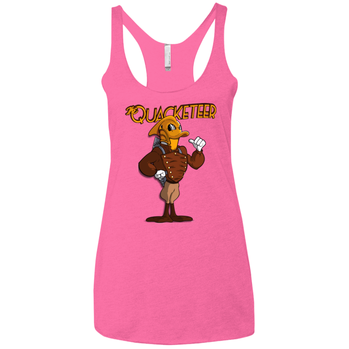 T-Shirts Vintage Pink / X-Small The Quacketeer Women's Triblend Racerback Tank