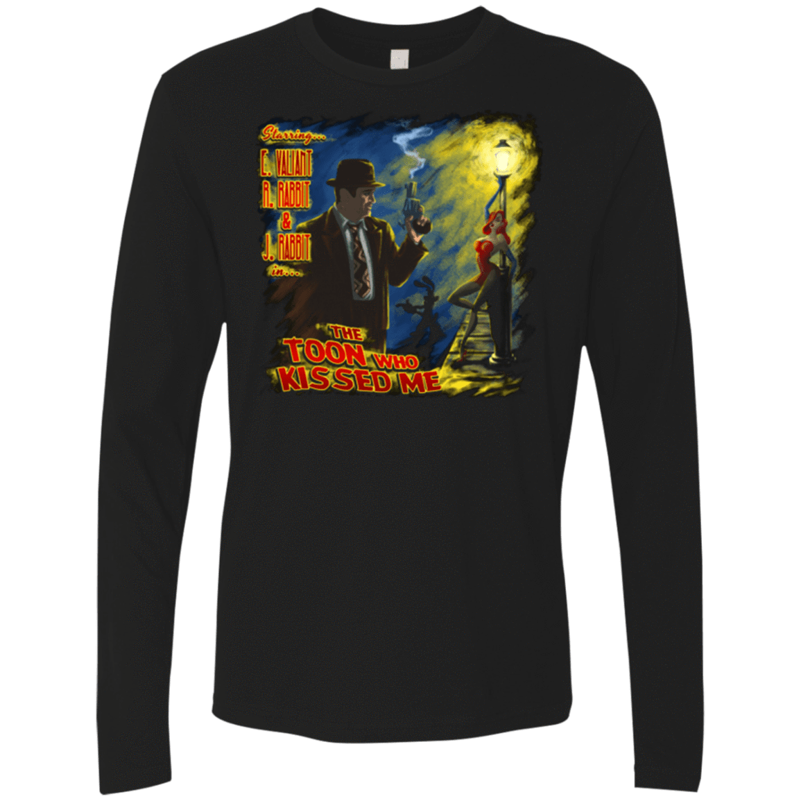 T-Shirts Black / Small The Rabbit Who Kissed Me Men's Premium Long Sleeve