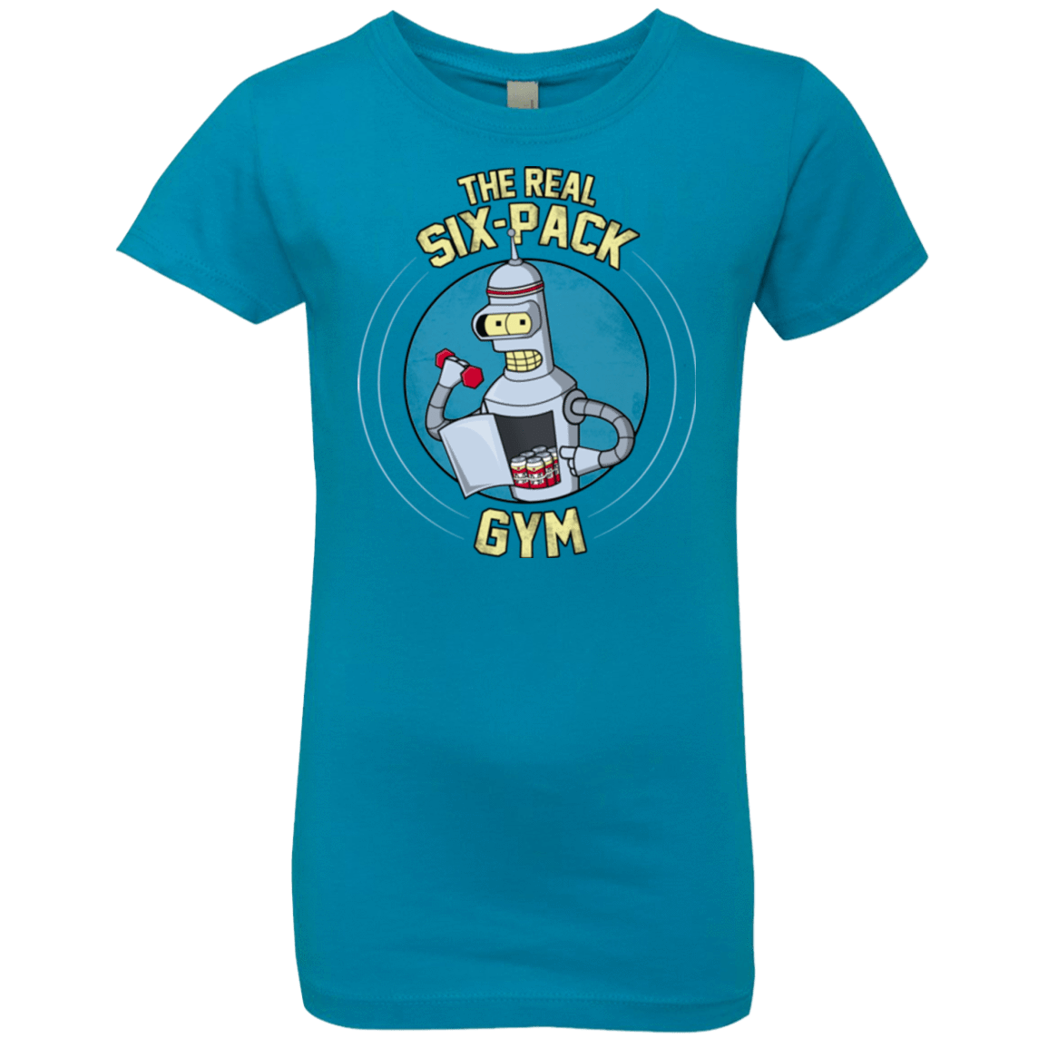 T-Shirts Turquoise / YXS The Real Six Pack Girls Premium T-Shirt