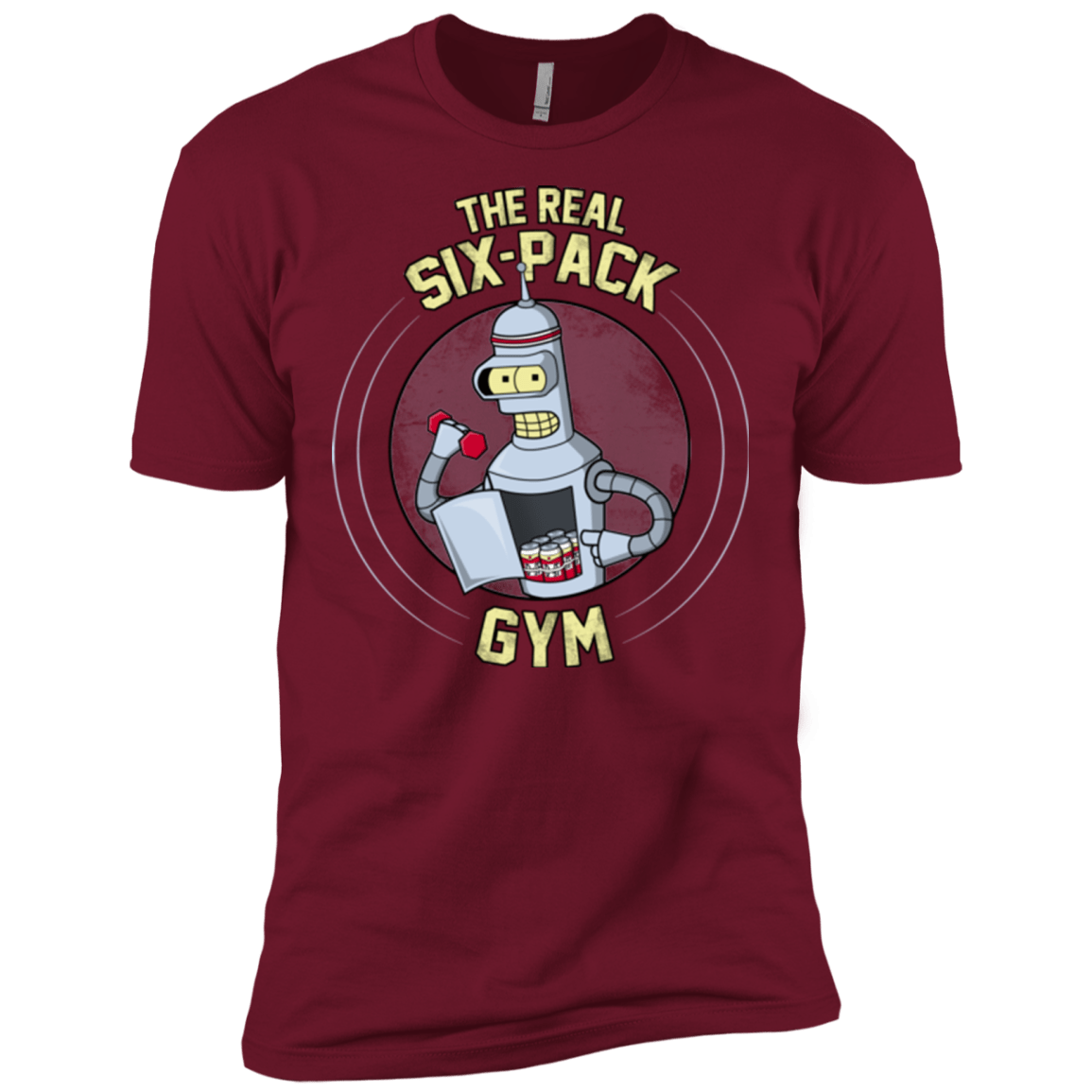 T-Shirts Cardinal / X-Small The Real Six Pack Men's Premium T-Shirt