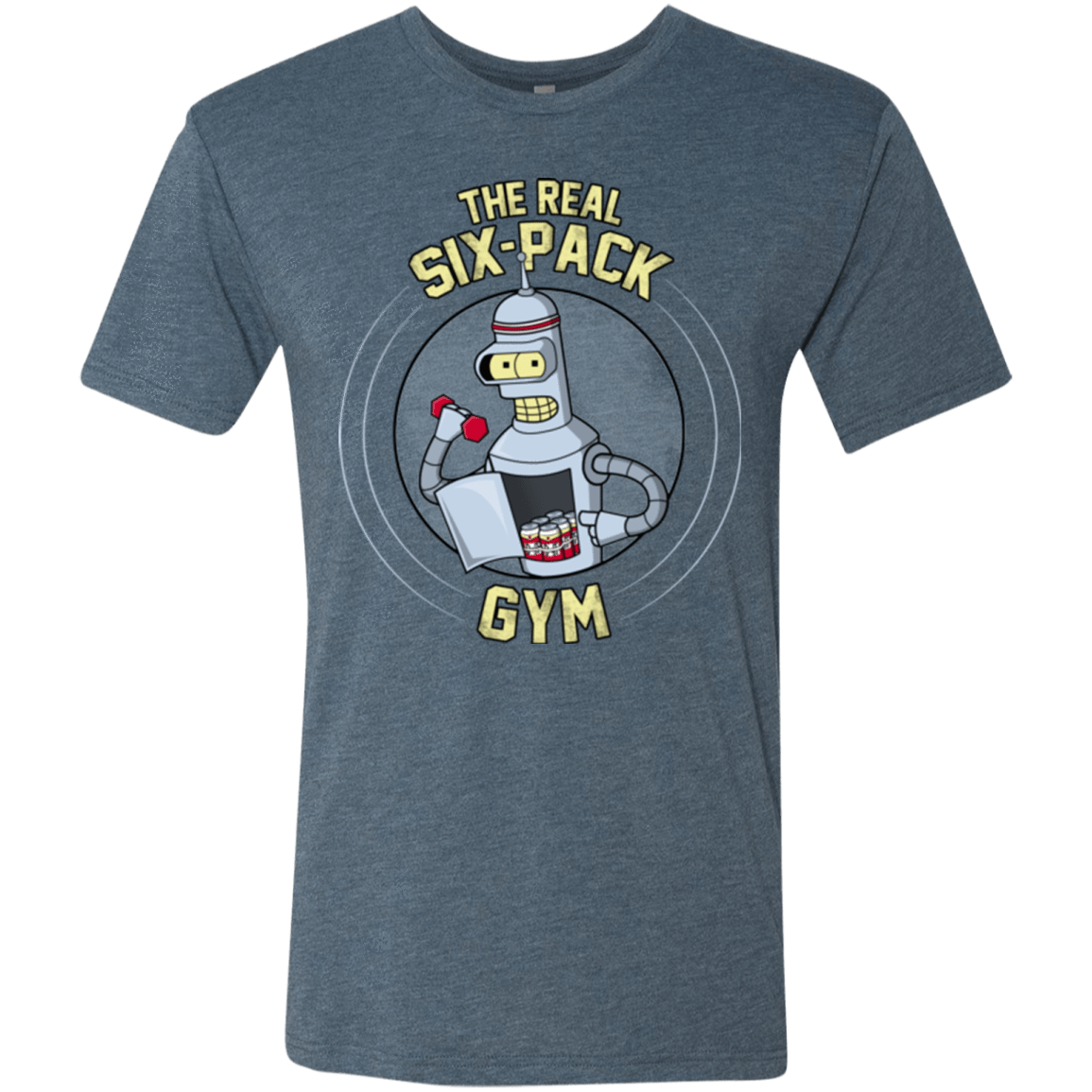 T-Shirts Indigo / Small The Real Six Pack Men's Triblend T-Shirt