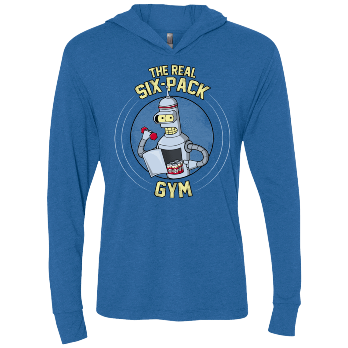 T-Shirts Vintage Royal / X-Small The Real Six Pack Triblend Long Sleeve Hoodie Tee