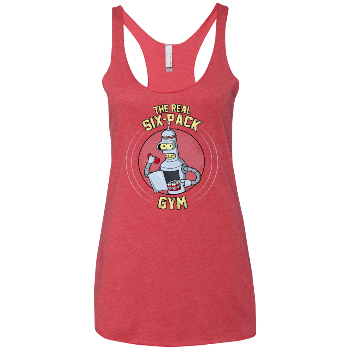 T-Shirts Vintage Red / X-Small The Real Six Pack Women's Triblend Racerback Tank