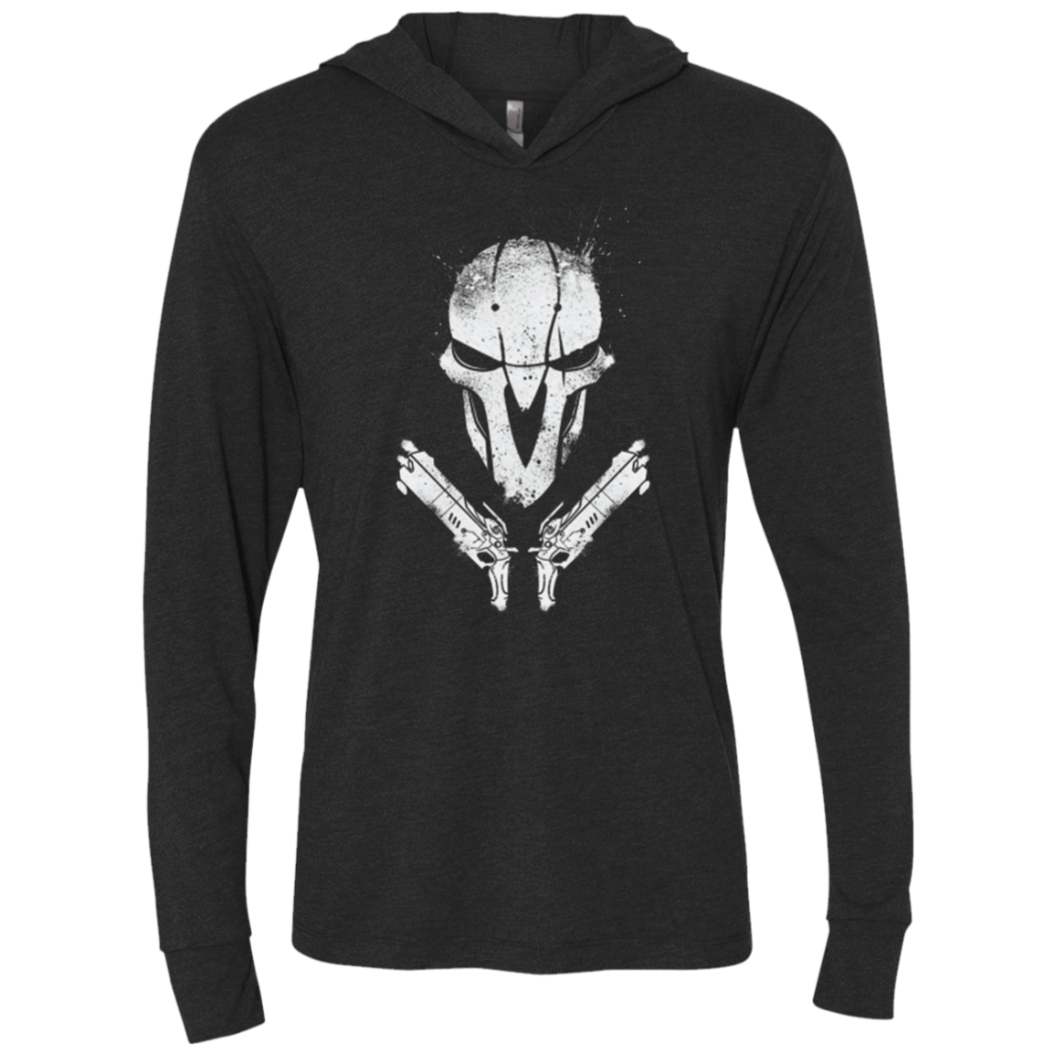 T-Shirts Vintage Black / X-Small The reaper-01 Triblend Long Sleeve Hoodie Tee