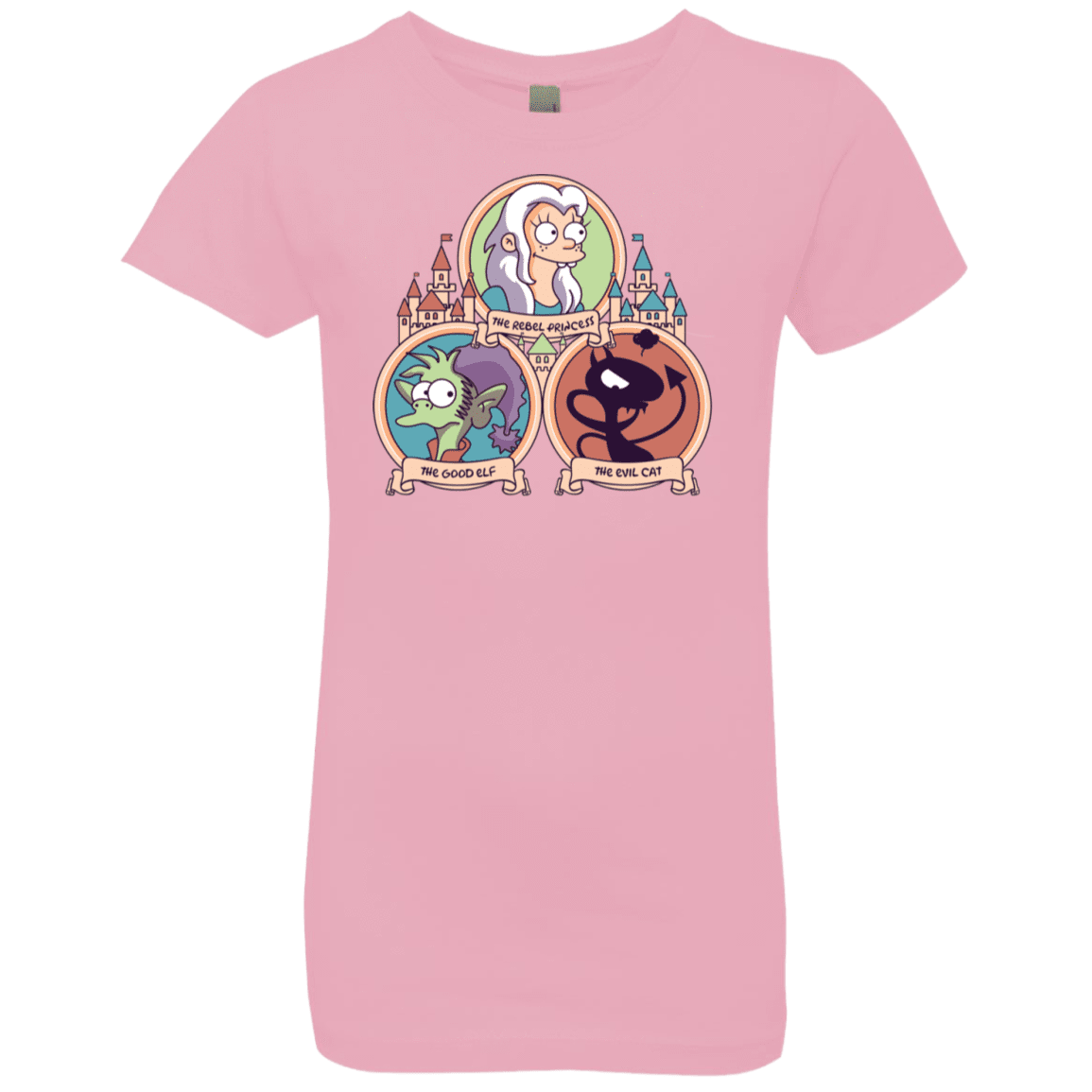 T-Shirts Light Pink / YXS The Rebel, the Good and Evil Cat Girls Premium T-Shirt