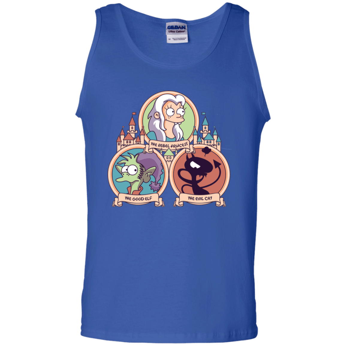 T-Shirts Royal / S The Rebel, the Good and Evil Cat Men's Tank Top