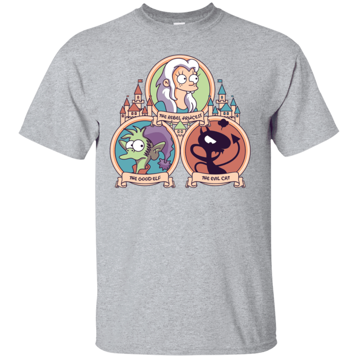 T-Shirts Sport Grey / S The Rebel, the Good and Evil Cat T-Shirt