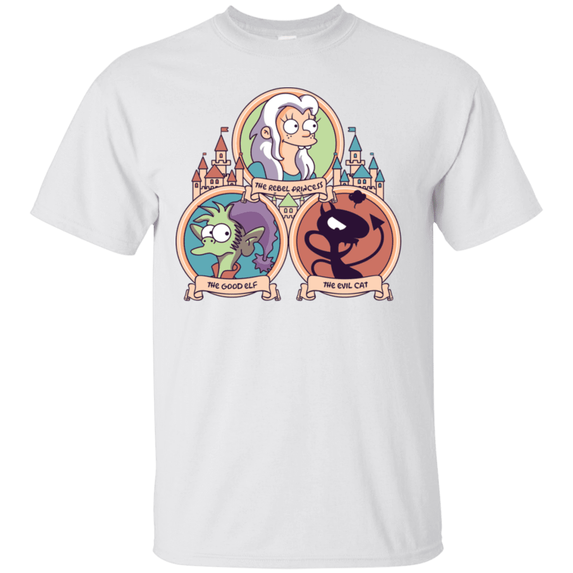 T-Shirts White / S The Rebel, the Good and Evil Cat T-Shirt