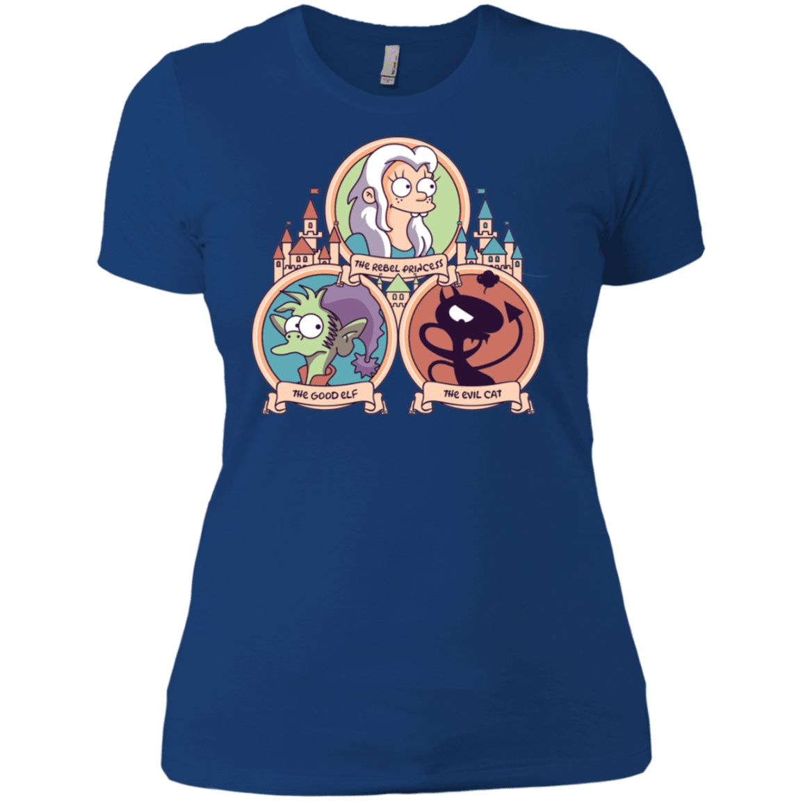 T-Shirts Royal / X-Small The Rebel, the Good and Evil Cat Women's Premium T-Shirt
