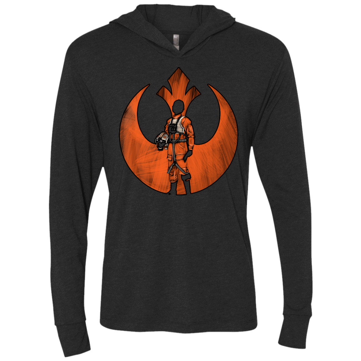 T-Shirts Vintage Black / X-Small The Rebel Triblend Long Sleeve Hoodie Tee