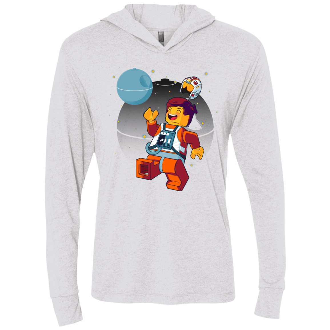 T-Shirts Heather White / X-Small The Rebellion Is Awesome Triblend Long Sleeve Hoodie Tee