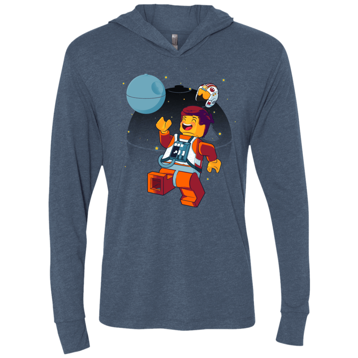 T-Shirts Indigo / X-Small The Rebellion Is Awesome Triblend Long Sleeve Hoodie Tee