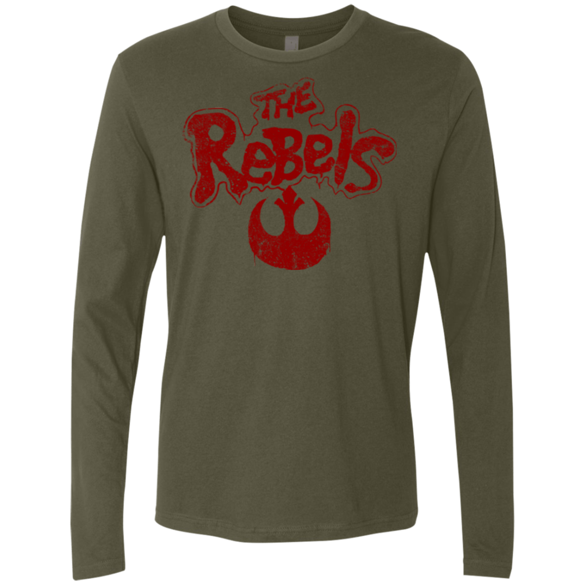 T-Shirts Military Green / Small The Rebels (1) Men's Premium Long Sleeve