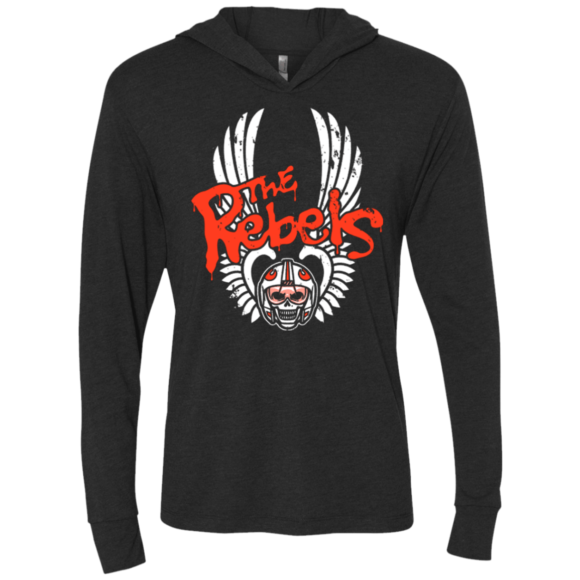 T-Shirts Vintage Black / X-Small THE REBELS Triblend Long Sleeve Hoodie Tee