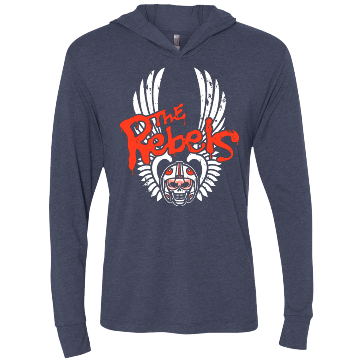 T-Shirts Vintage Navy / X-Small THE REBELS Triblend Long Sleeve Hoodie Tee