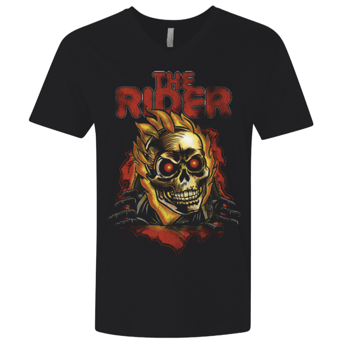 T-Shirts Black / X-Small THE RIDER Men's Premium V-Neck