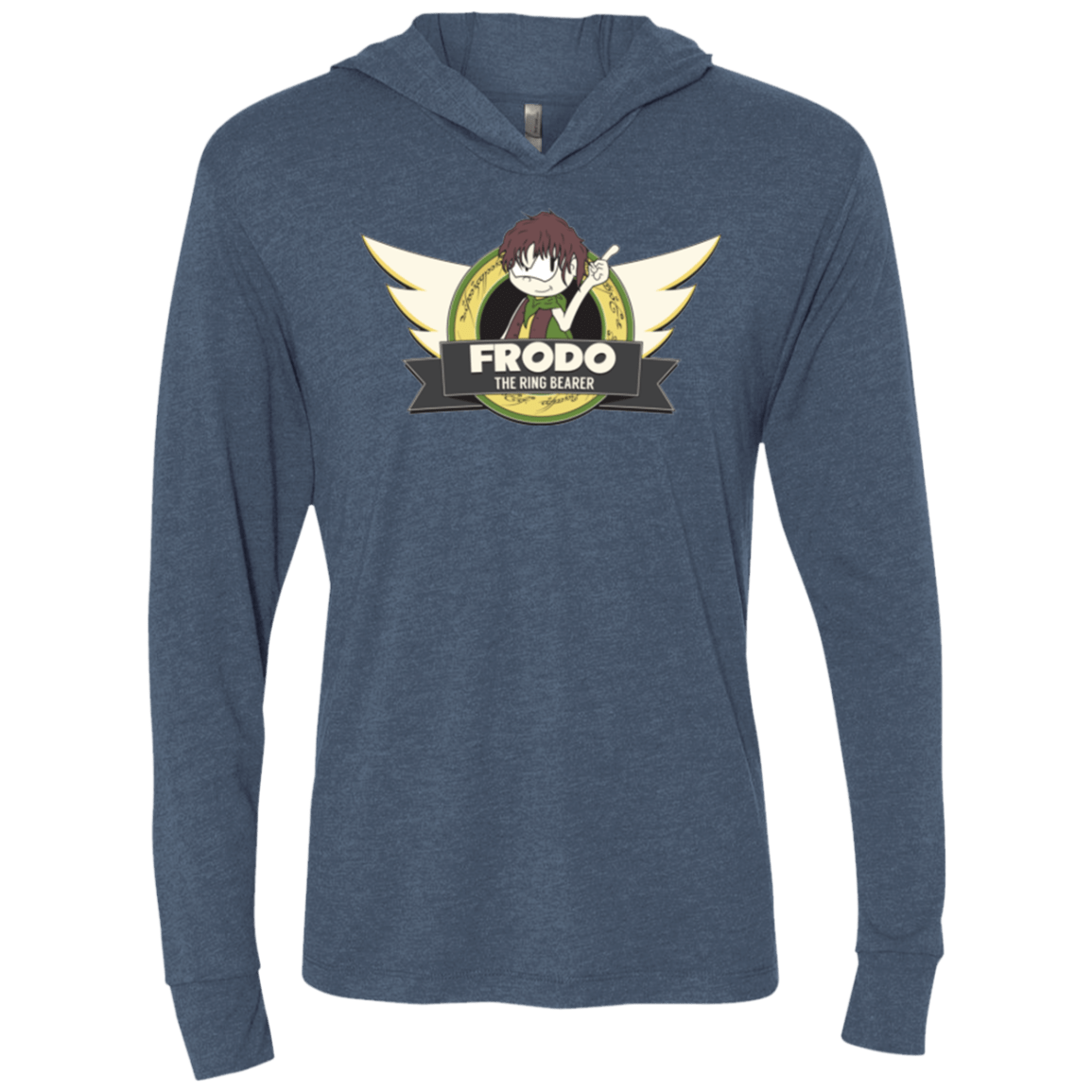 T-Shirts Indigo / X-Small The Ring Bearer Triblend Long Sleeve Hoodie Tee