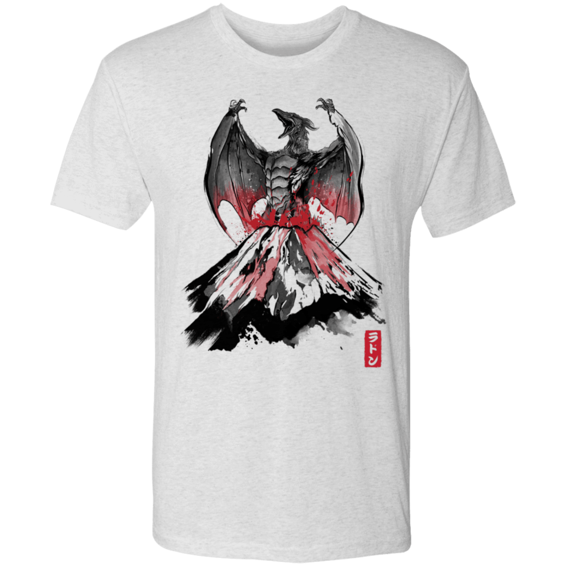 T-Shirts Heather White / S The Rise of the Fire Pteranodon Men's Triblend T-Shirt