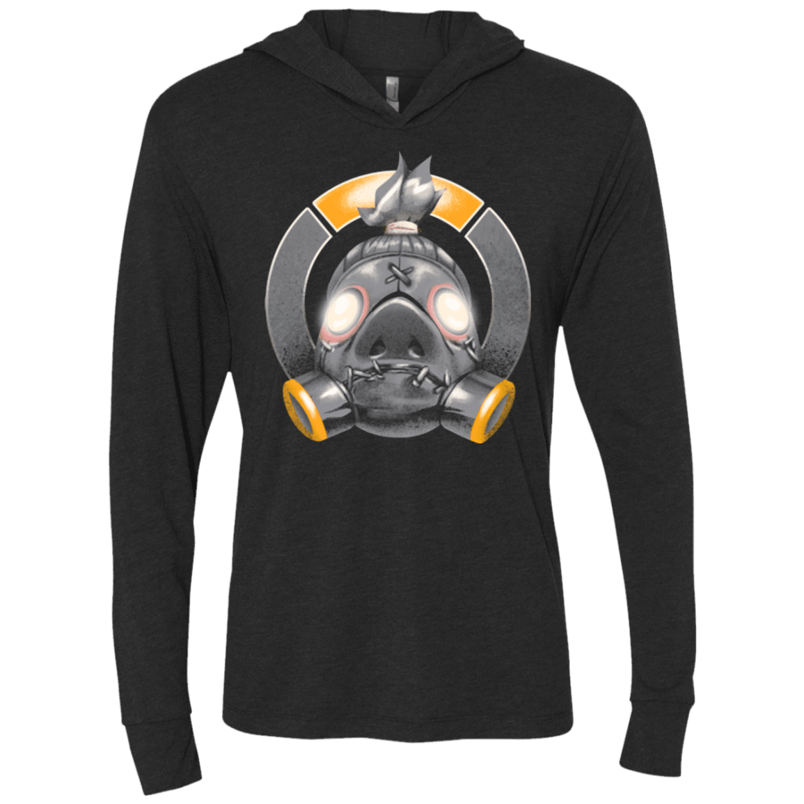 T-Shirts Vintage Black / X-Small The Ruthless Killer Triblend Long Sleeve Hoodie Tee