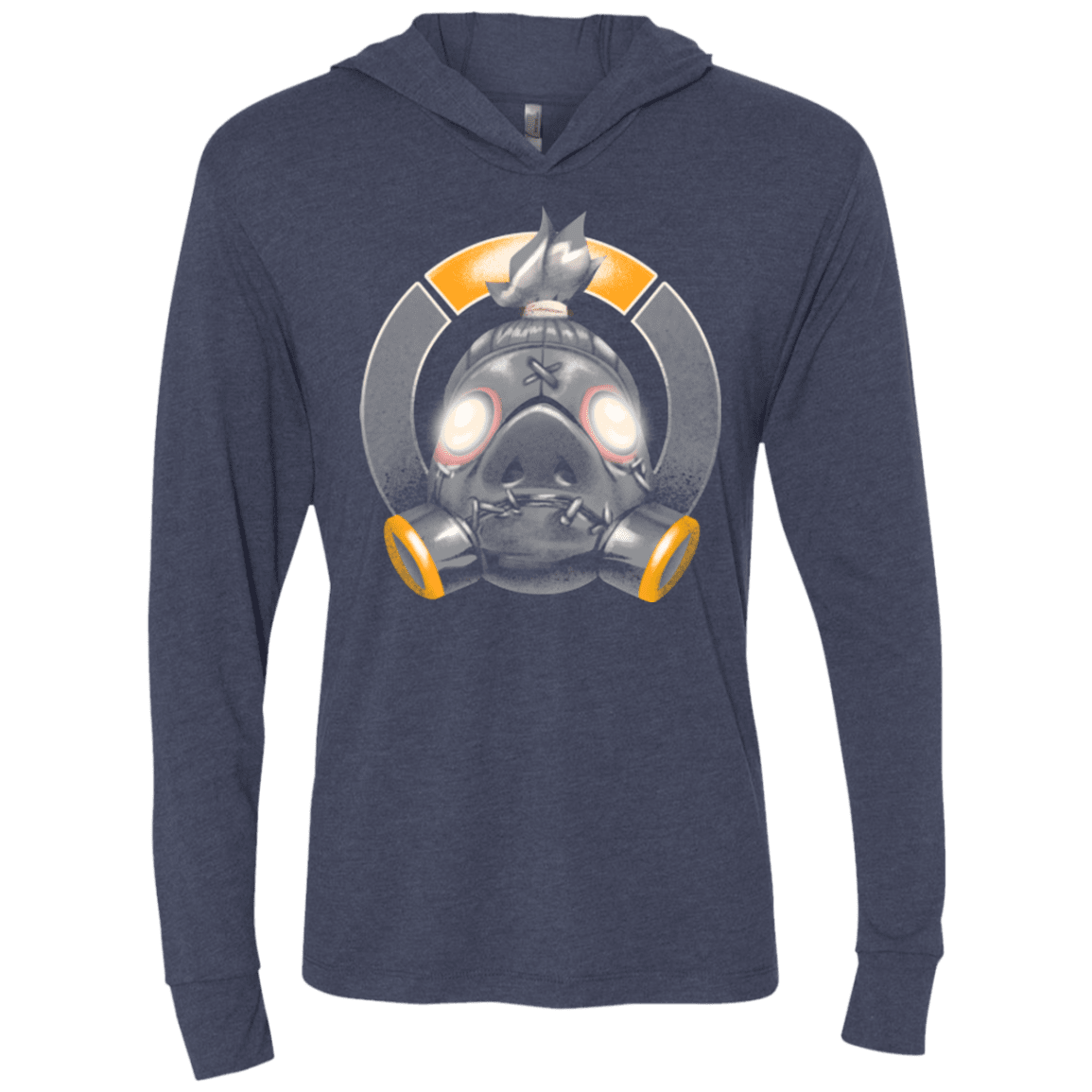 T-Shirts Vintage Navy / X-Small The Ruthless Killer Triblend Long Sleeve Hoodie Tee