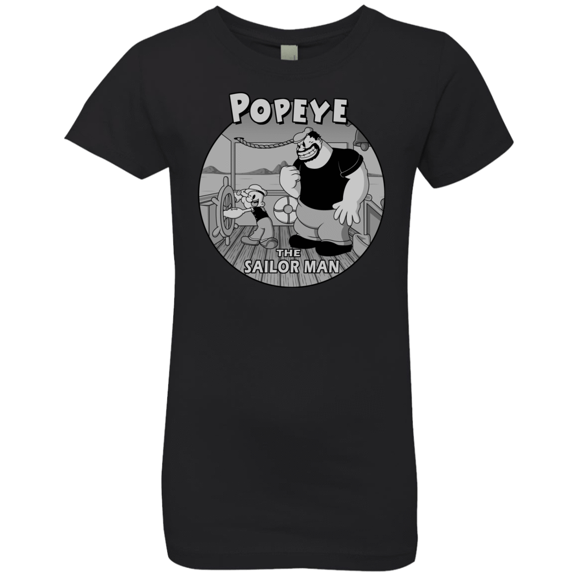 T-Shirts Black / YXS The Sailor Man Girls Premium T-Shirt