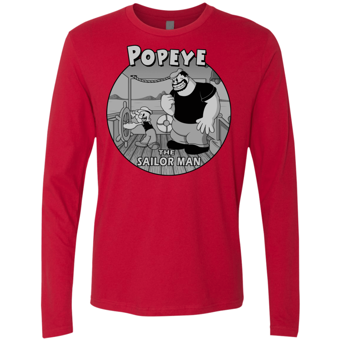 T-Shirts Red / S The Sailor Man Men's Premium Long Sleeve