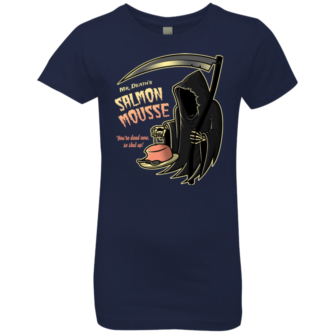 T-Shirts Midnight Navy / YXS The Salmon Mousse Girls Premium T-Shirt