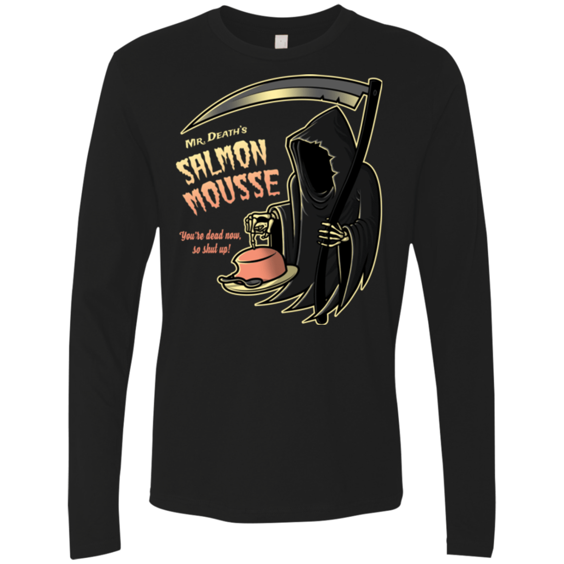 T-Shirts Black / Small The Salmon Mousse Men's Premium Long Sleeve