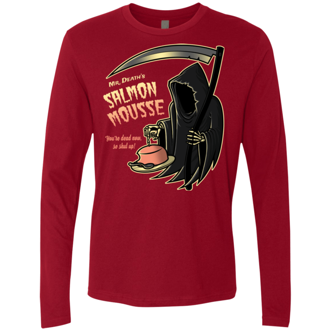 T-Shirts Cardinal / Small The Salmon Mousse Men's Premium Long Sleeve