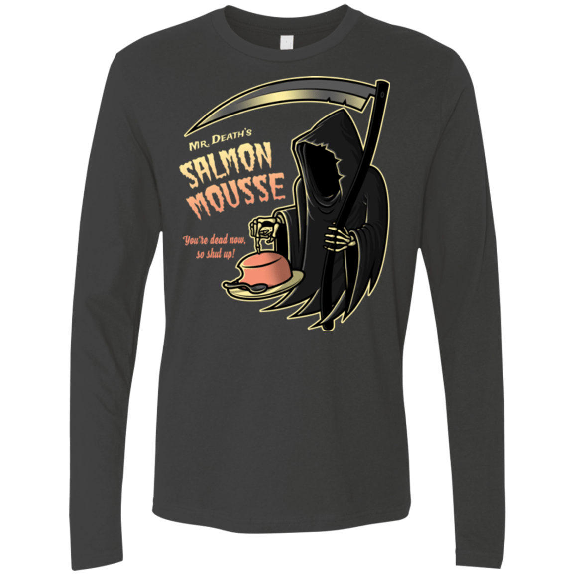 T-Shirts Heavy Metal / Small The Salmon Mousse Men's Premium Long Sleeve